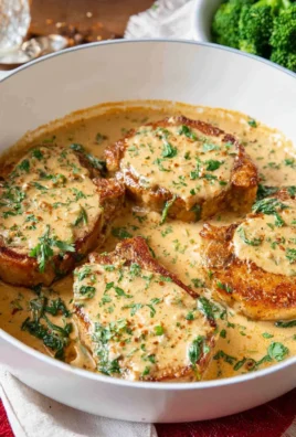 Creamy Garlic Parmesan Pork Chops
