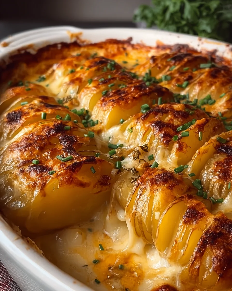 Dad’s Creamy & Cheesy Au Gratin Potatoes