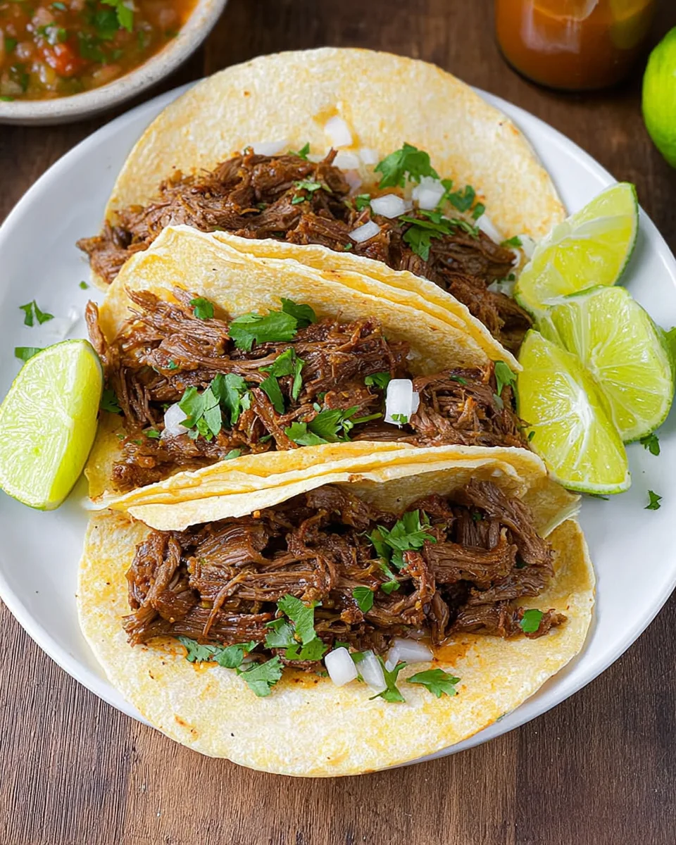 Flavorful Crock-Pot Shredded Beef Tacos