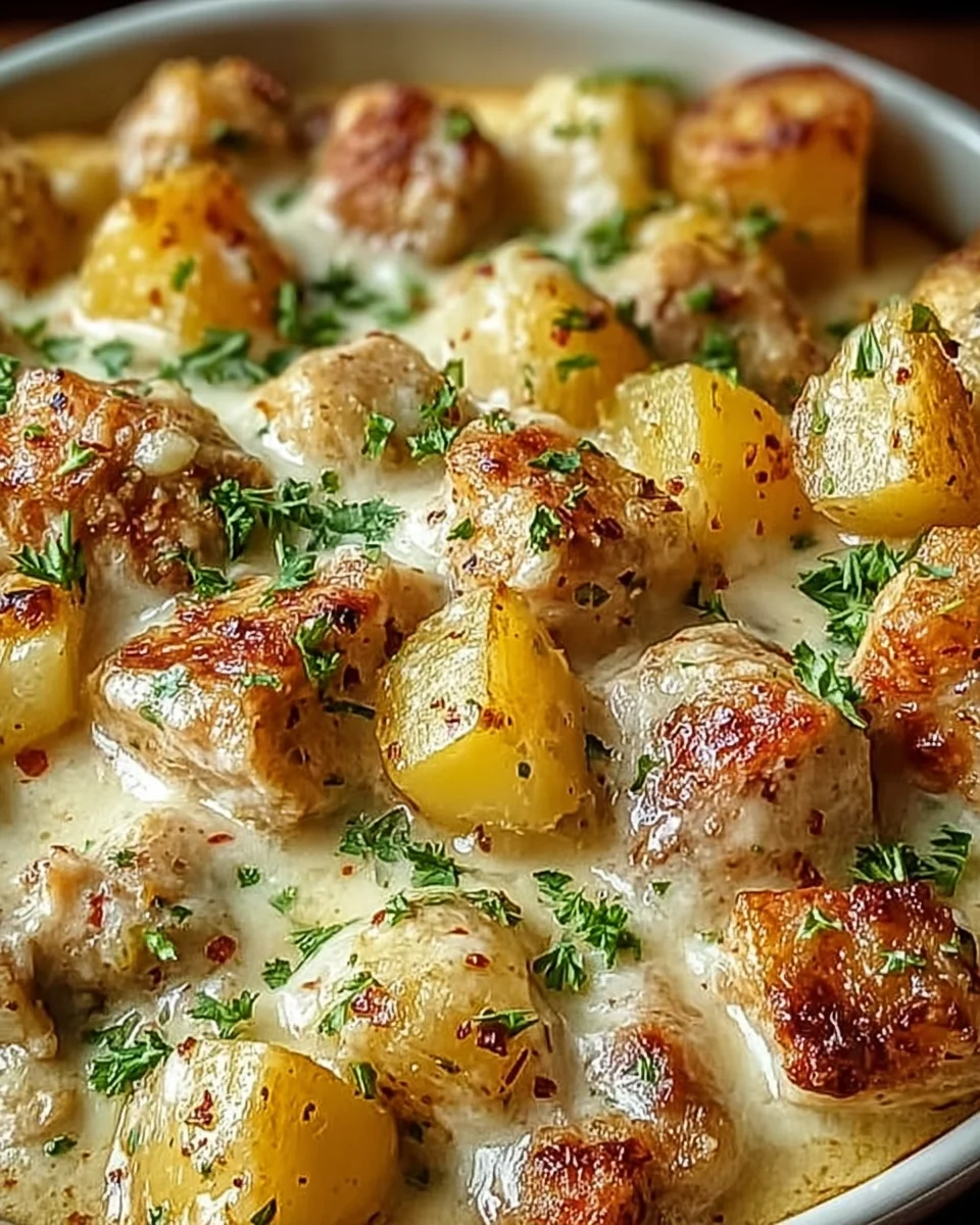 Garlic Parmesan Crockpot Chicken and Potatoes