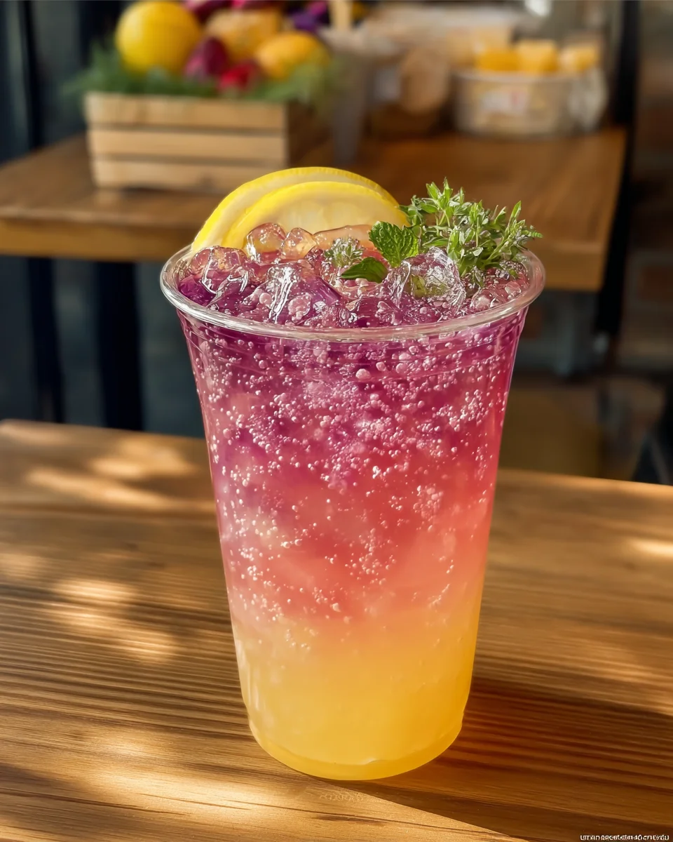 Honey Lemon Pink Soda