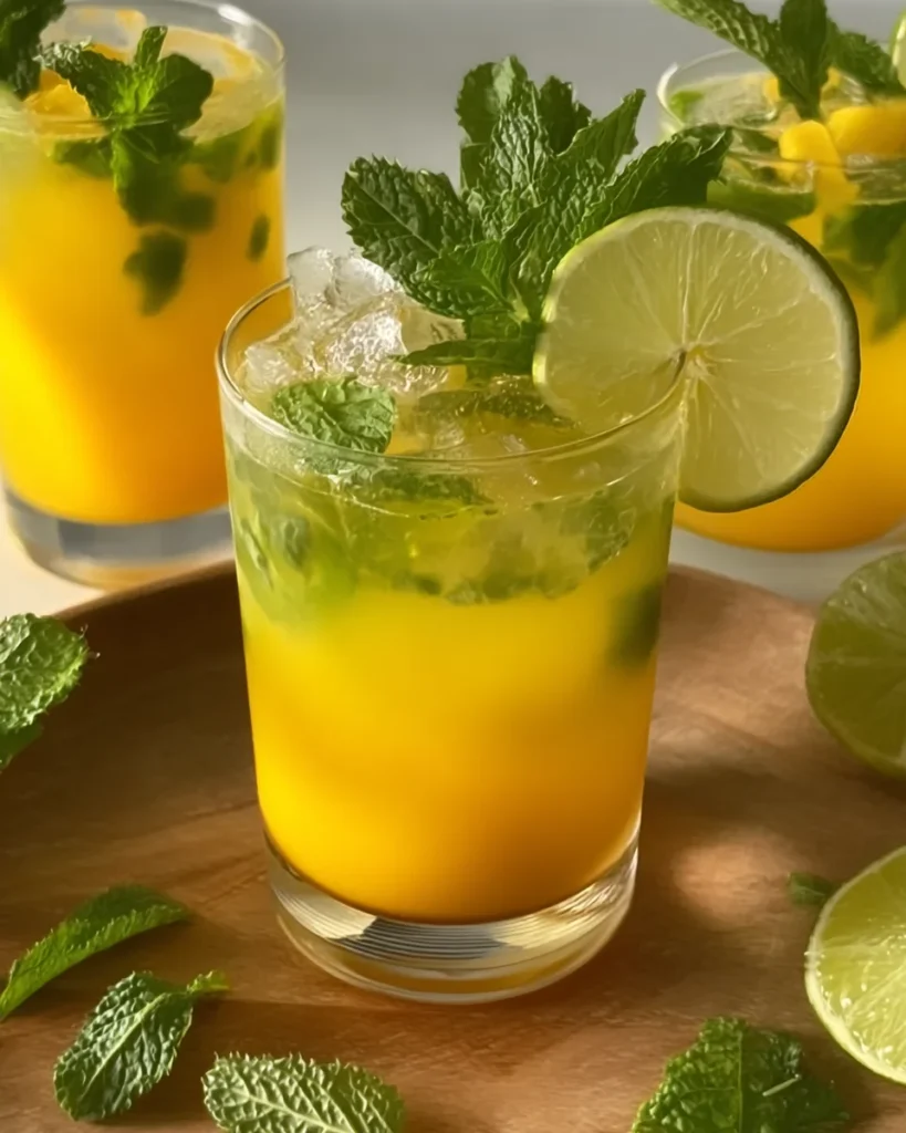 Mango Mint Mojito Mocktail