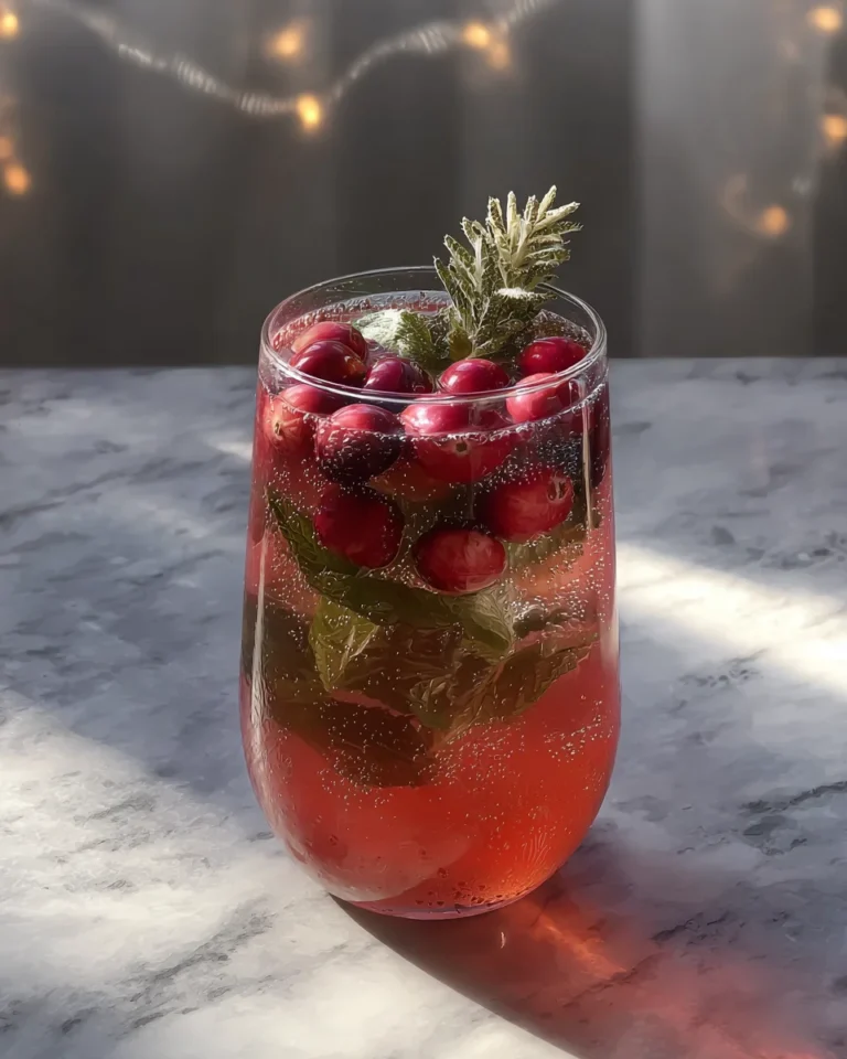 Merry Mint Berry Mocktail