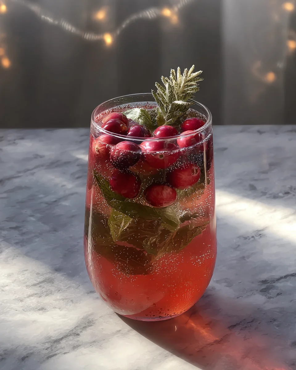 Merry Mint Berry Mocktail