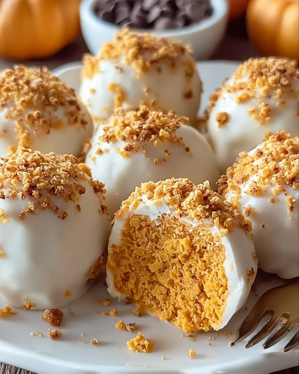 No Bake Pumpkin Cheesecake Balls