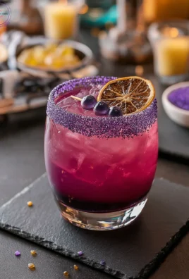 Purple People Eater Halloween Cocktail