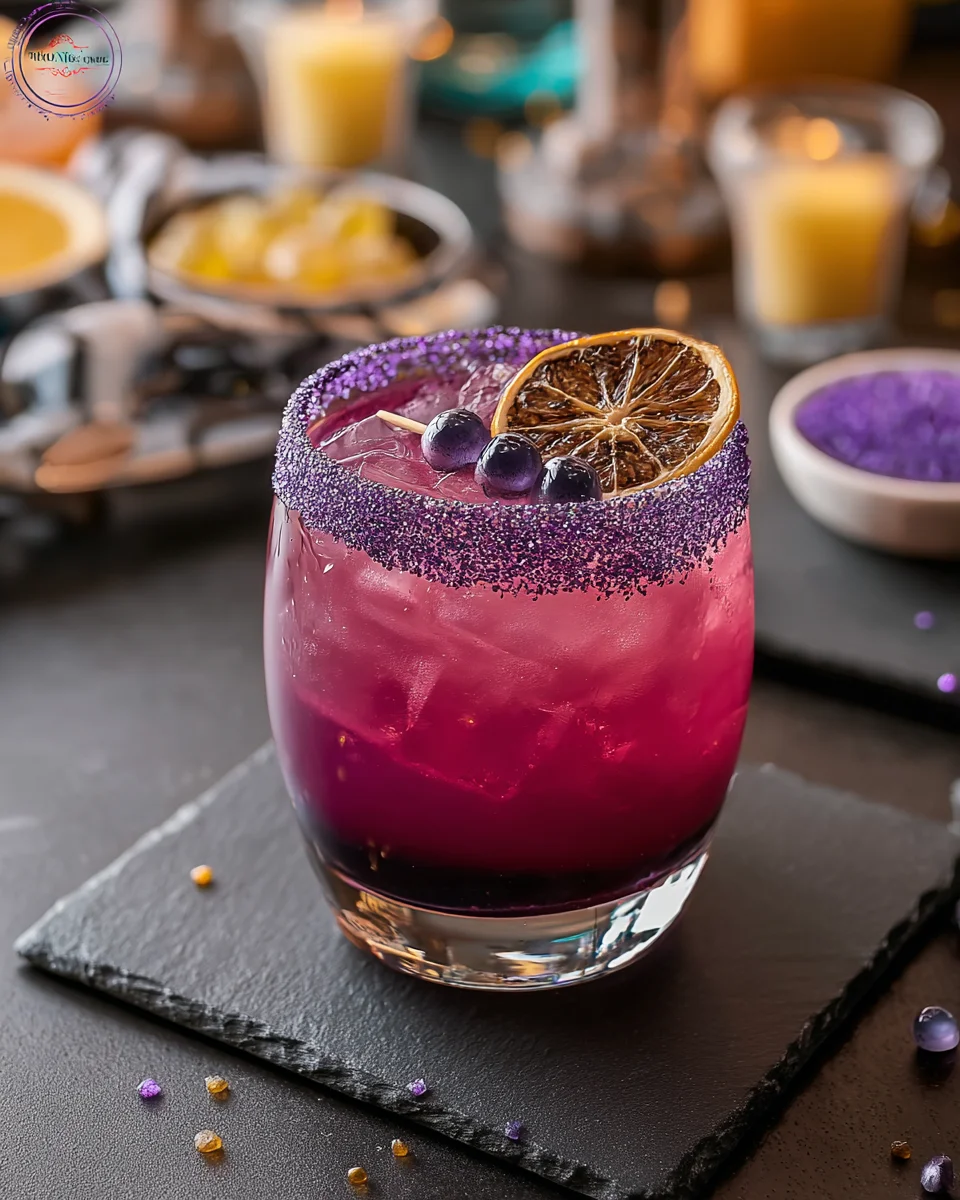Purple People Eater Halloween Cocktail