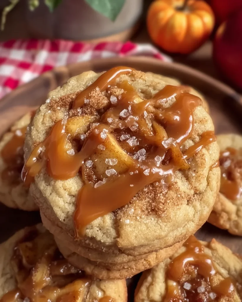 Salted Caramel Apple Pie Cookies