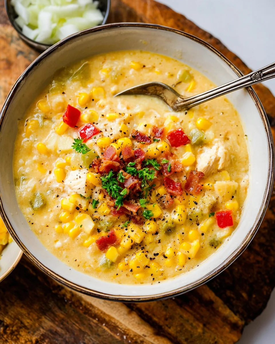 Slow Cooker Chicken Corn Chowder
