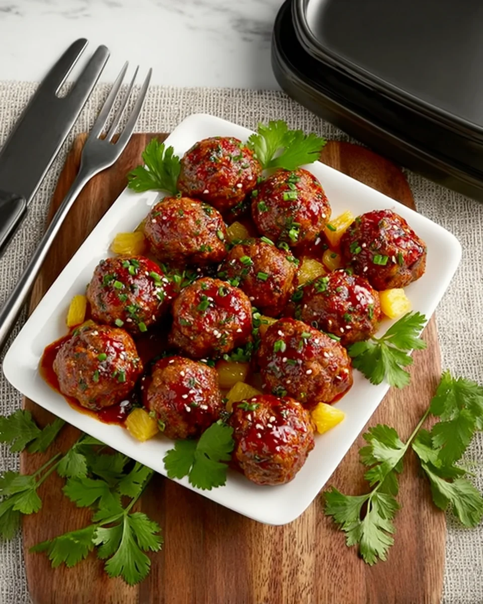 Sweet chili Meatballs Crockpot Recipe