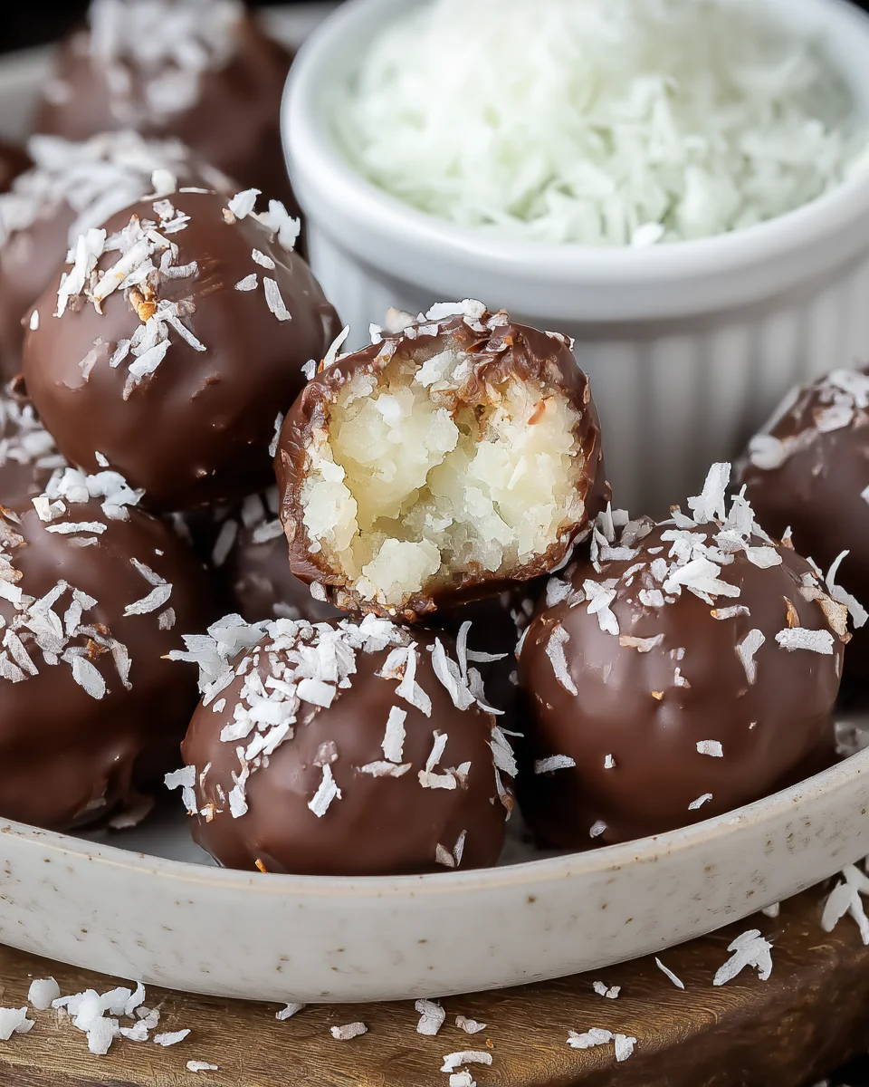 3 Ingredient Coconut Truffles