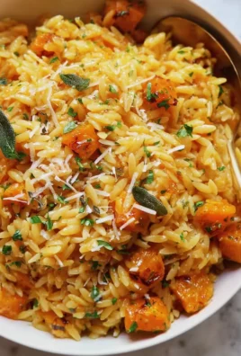 Brown butter Butternut squash & sage orzo