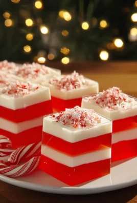 Candy Cane Jell-O Shots