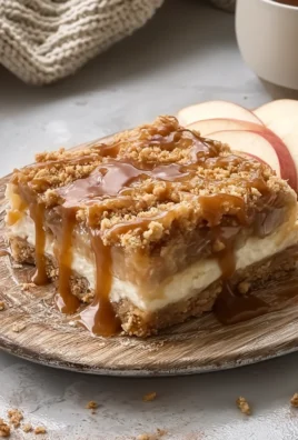 Caramel Apple Cheesecake Bars