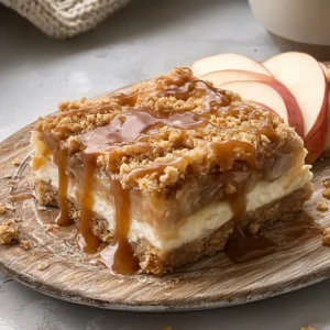 Caramel Apple Cheesecake Bars
