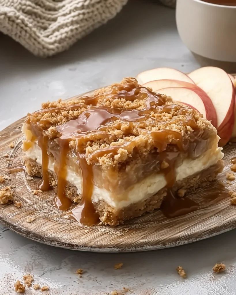 Caramel Apple Cheesecake Bars
