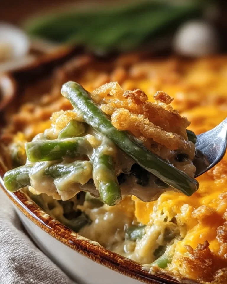 Cheddar Bay Green Bean Casserole