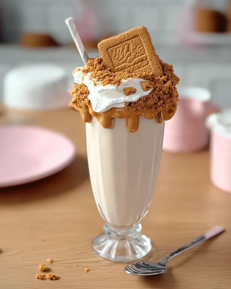 Creamy Biscoff Cookie Butter Milkshake