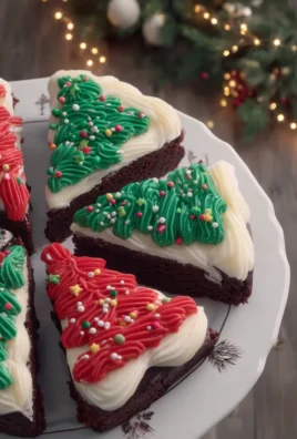 Frosted Christmas Brownies
