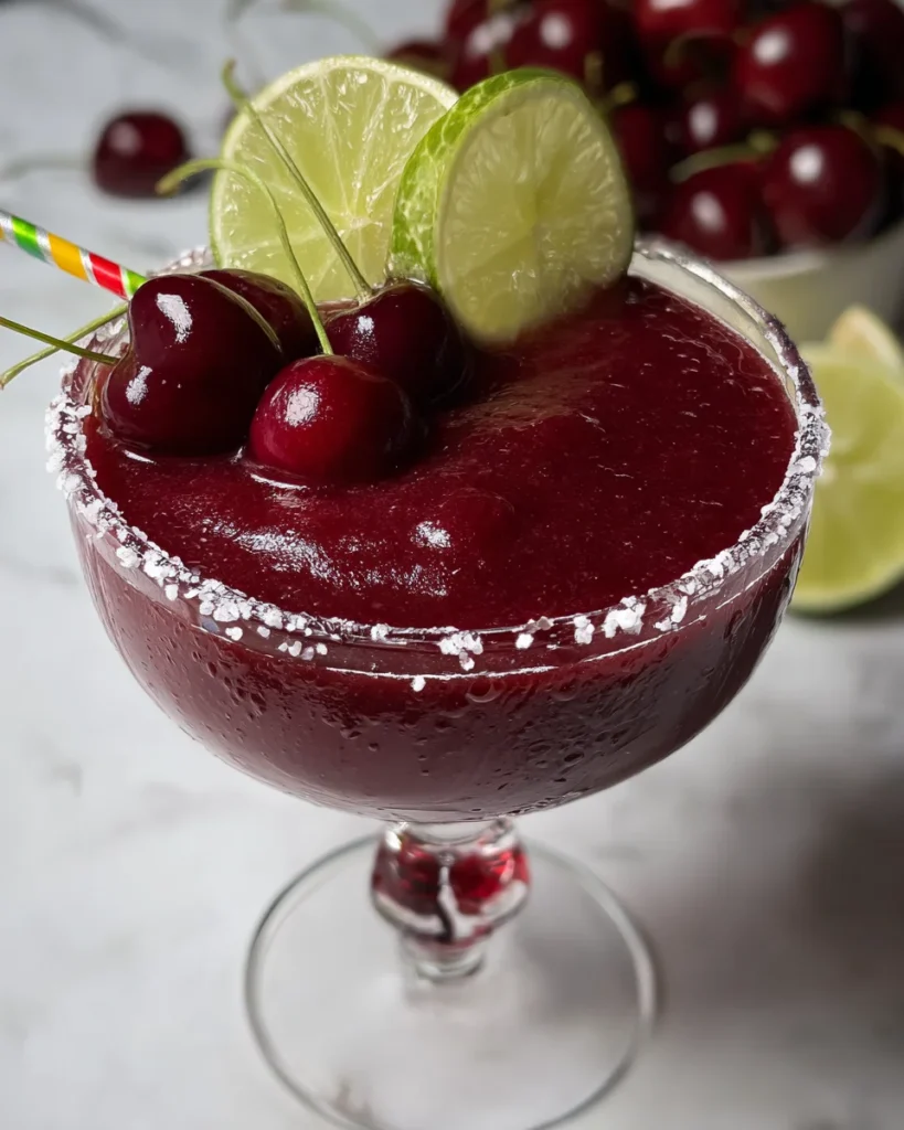 Frozen Cherry Lime Margarita