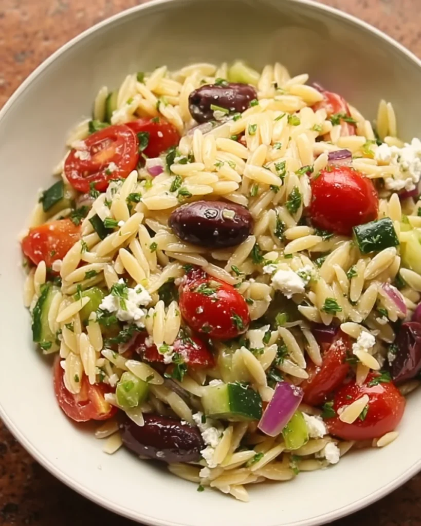 Greek Orzo Pasta Salad
