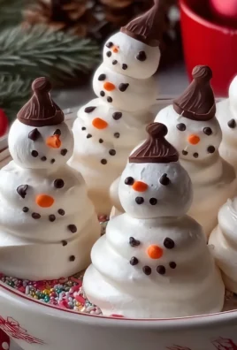 Meringue Snowmen Cookies