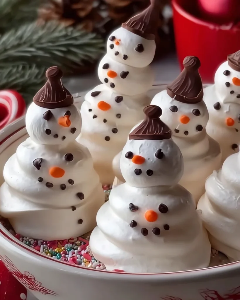 Meringue Snowmen Cookies
