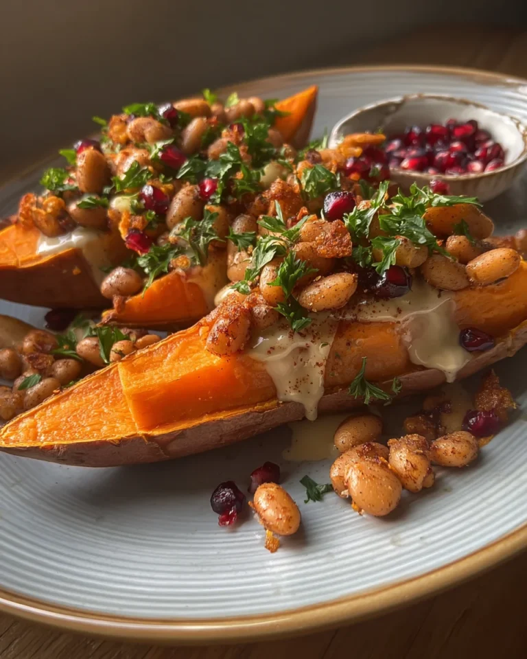 Sweet Potato with Butter Beans Crunch