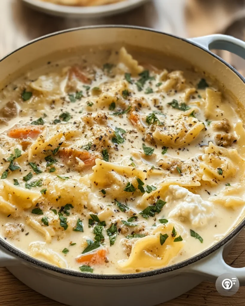 White Lasagna Soup