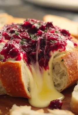 BAKED CRANBERRY BRIE BREAD BOWL