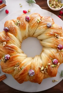 Baklava-Custard Christmas Wreath Recipe