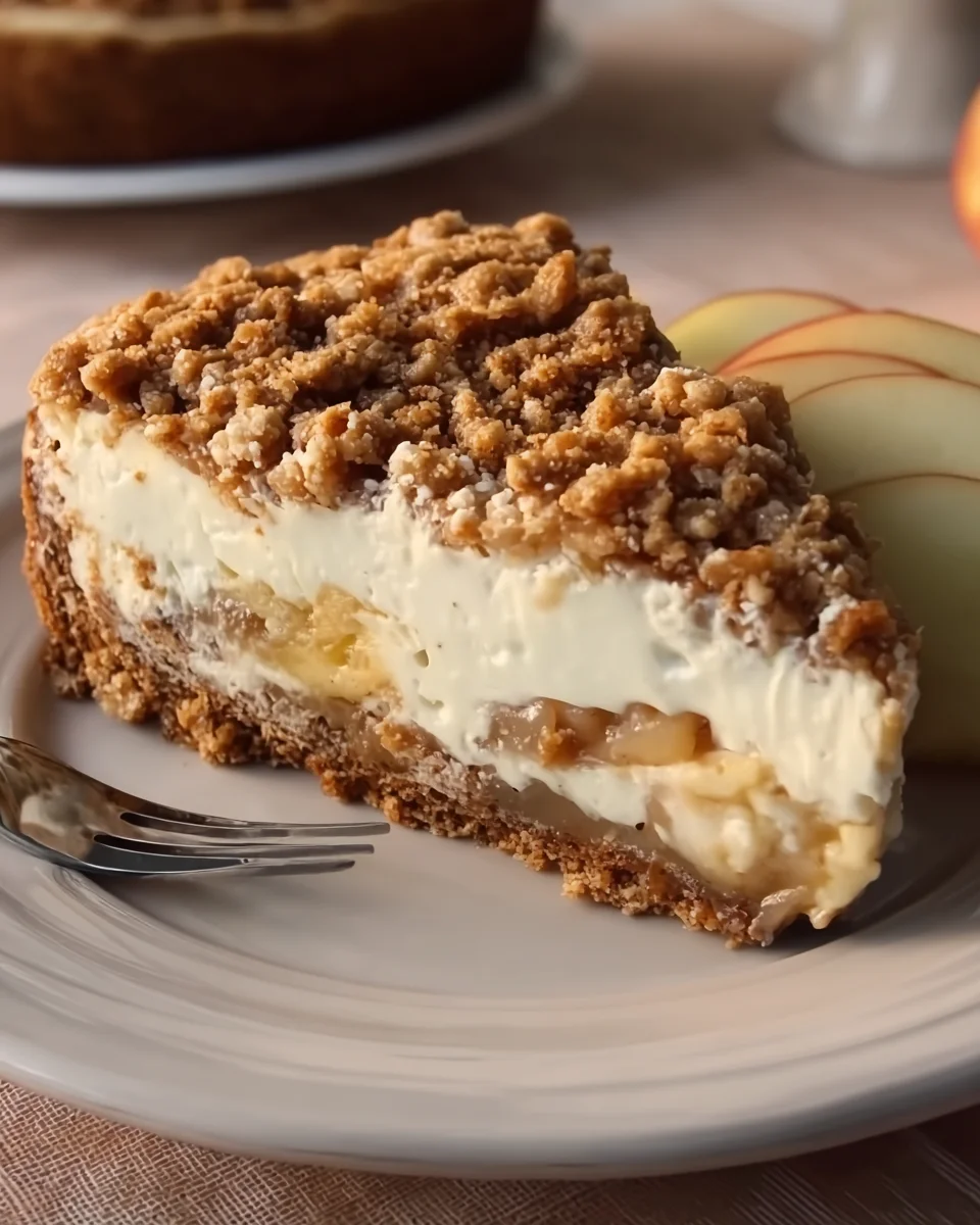 Biscoff Apple Crumble Cheesecake