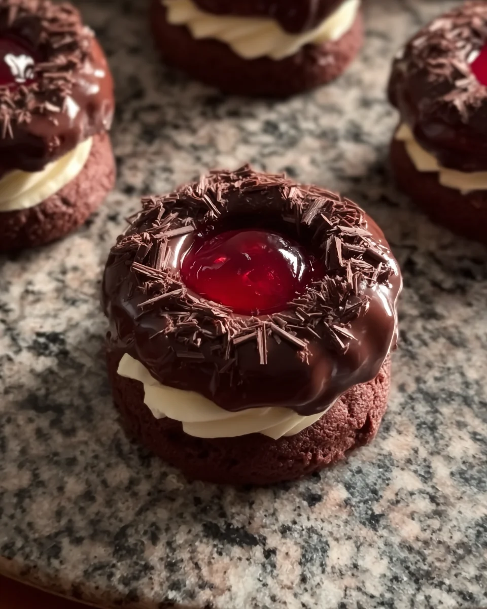 Black Forest Christmas Cookies (Chocolate & Cherry Bliss!)