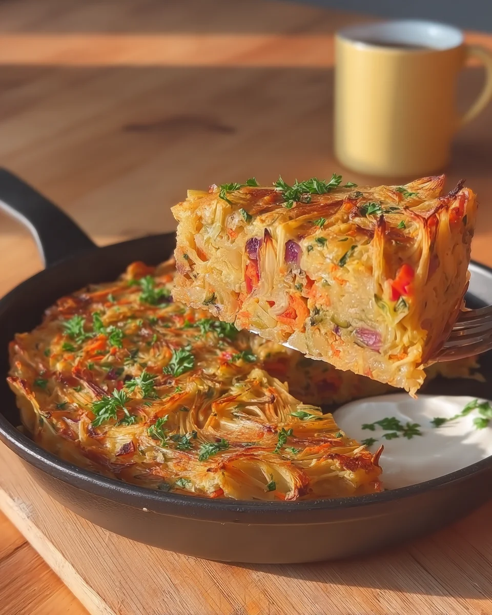 Breakfast Veggie Crinkle Cake