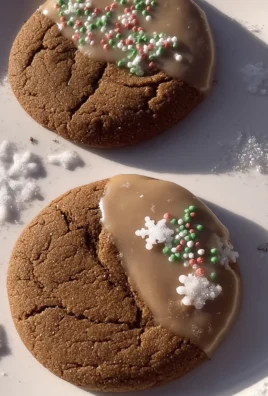 Brown Butter Maple Glaze Gingerbread Cookies