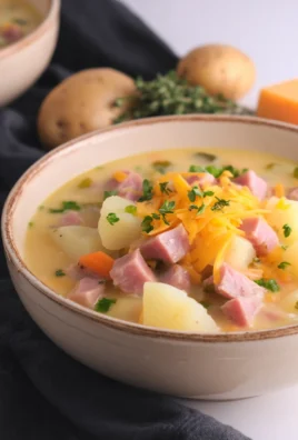 Cheesy Ham and Potato Soup