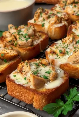 Chicken Alfredo Texas Toast