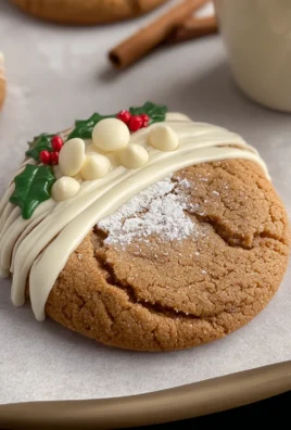 Christmas Chewy Maple Cookies with White Chocolate