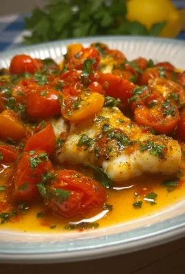 Cod Fillets with Cherry Tomato Sauce