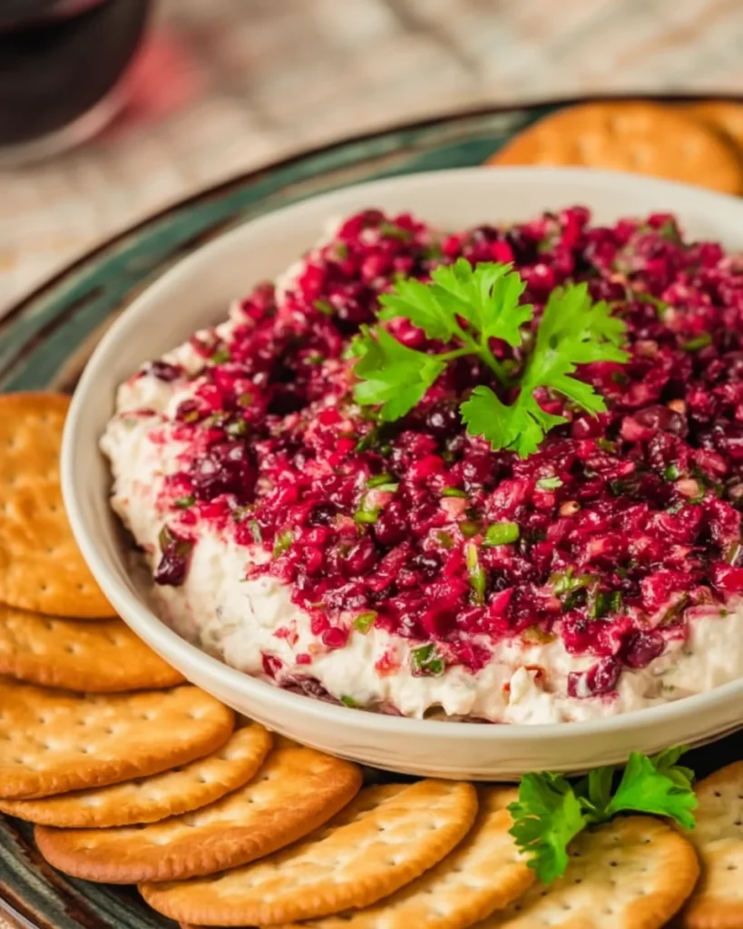 Cranberry Jalapeno Cream Cheese Dip