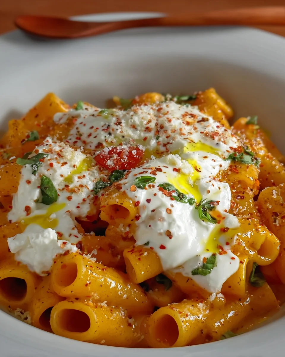 Creamy Burrata Tortiglioni