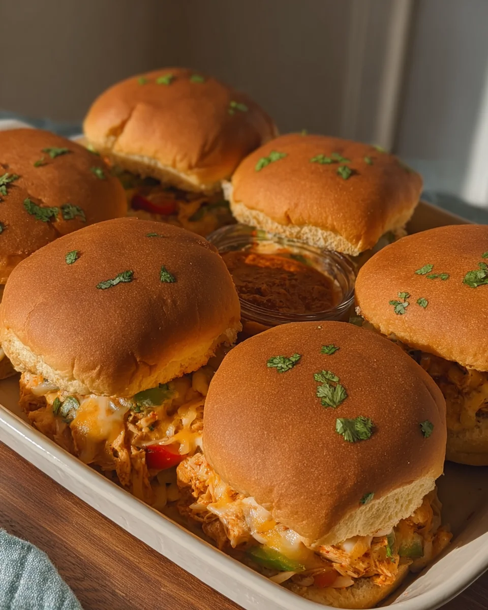 Creamy Chicken Fajita Sliders