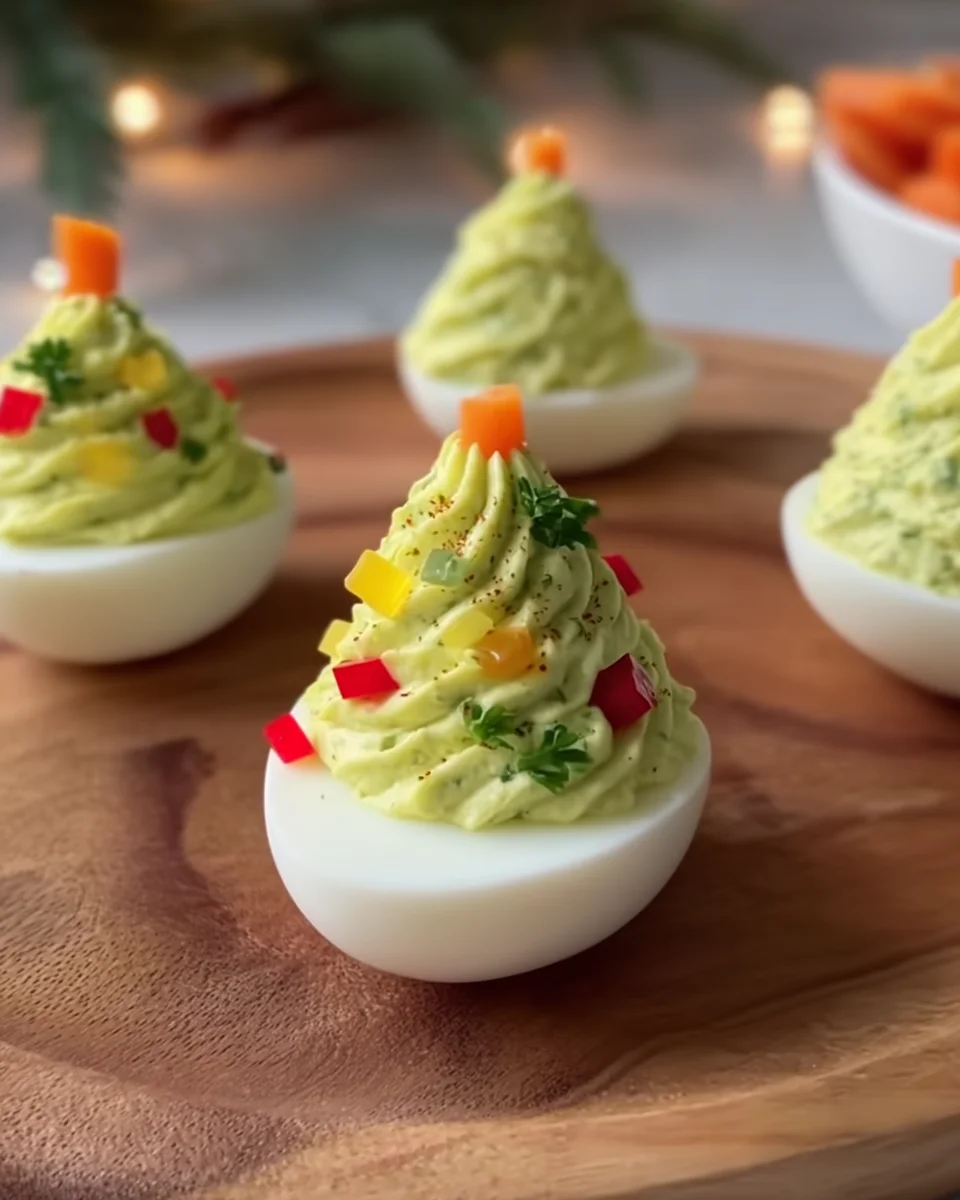 Deviled Egg Christmas Trees
