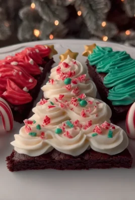 Festive Frosted Christmas Brownies
