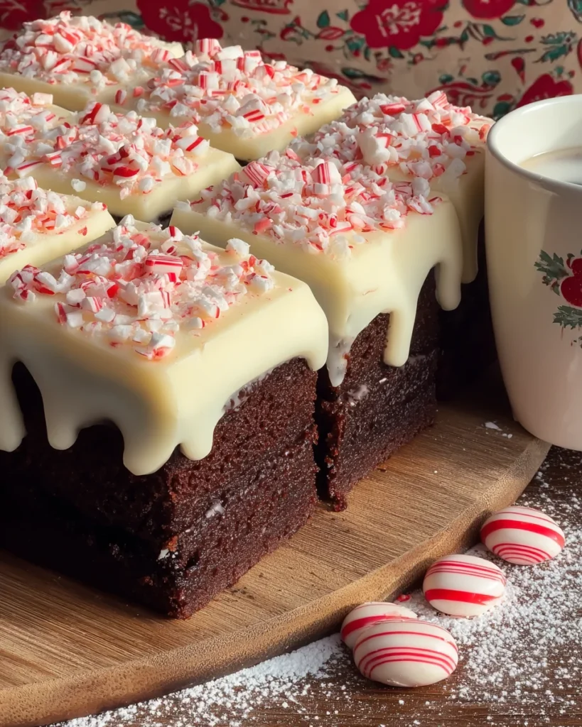 Festive Peppermint Mocha Cake
