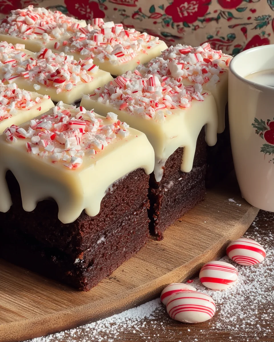 Festive Peppermint Mocha Cake