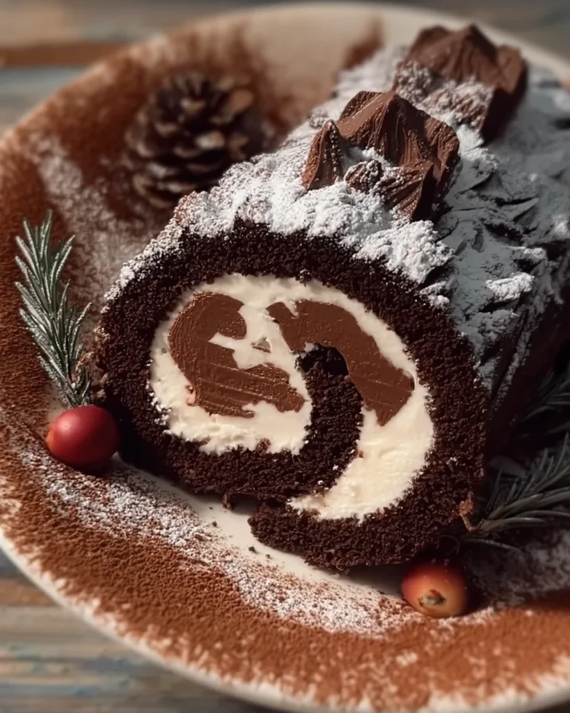 Gluten-Free Yule Log Cake
