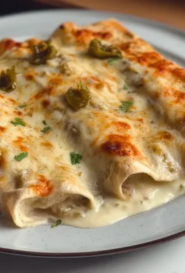 Green Chile White Chicken Enchiladas