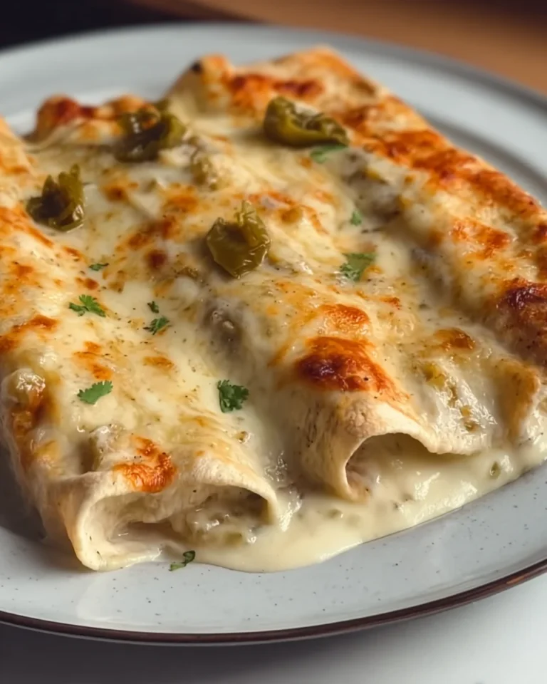 Green Chile White Chicken Enchiladas
