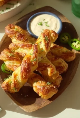 Jalapeños Popper Puff Pastry Twists